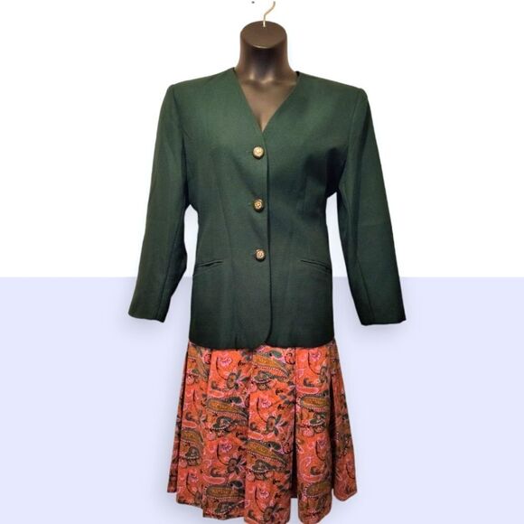 Vintage Chad Stevens Forest Green Blazer - Picture 2 of 7